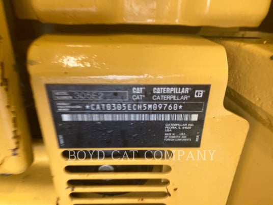 Caterpillar 305E2, Crawler Excavator, 2785 hours, S/N: H5M09760, 2019 - Image 6
