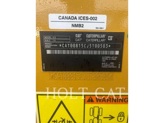 Caterpillar 815, Compactor, 25 hours, S/N: J5T00503, 2025 - Image 6