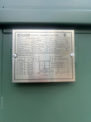 1750 KVA 34500 Delta Primary, 575Y/332 Secondary, Pad,New(immediate shipment available) - Image 3