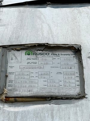 60" x 18' Flare Knockout, 70 bbl, 50 psi, 1992 - Image 2