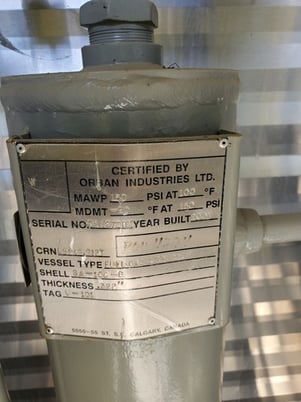 16" Sweet Vertical Separator, 1440 psi, 3-phase, 2004 - Image 9