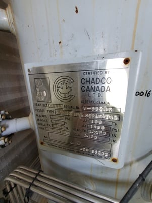 30" Sweet Vertical Inlet Separator, 1480 psi, 2000 - Image 6