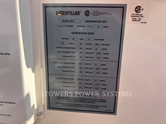 Caterpillar #XQ30, diesel generator set, trailer mount, T4F, 5 hours, 2024 - Image 5