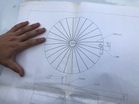 250000 gallon Storage Tank, Food Grade Stainless Steel, w/ internal catwalks & platforms, 1994 (4 available) - Image 2