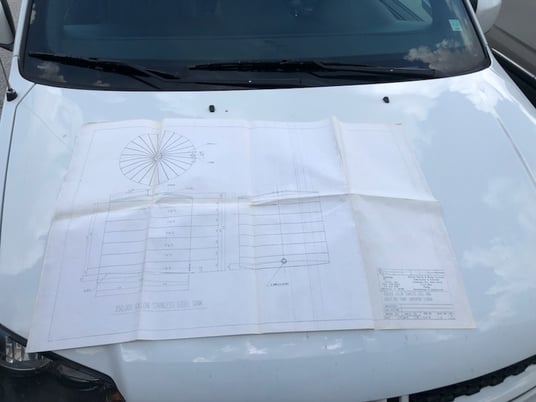 250000 gallon Storage Tank, Food Grade Stainless Steel, w/ internal catwalks & platforms, 1994 (4 available) - Image 7