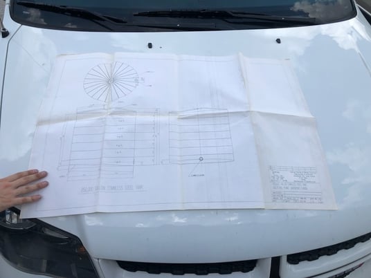 250000 gallon Storage Tank, Food Grade Stainless Steel, w/ internal catwalks & platforms, 1994 (4 available) - Image 8