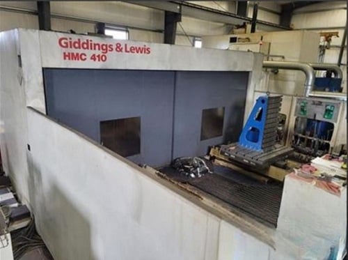 Giddings & Lewis #410, CNC horizontal machining center, Fanuc 16iM, 129.9" X, 82.6" Y, 78.7" Z, 6000 RPM, 120 - Image 1