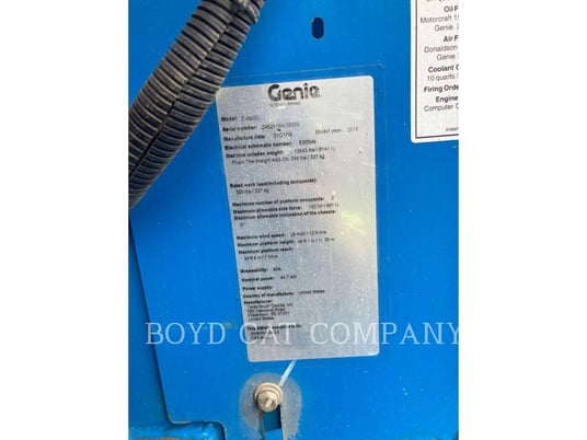 Genie Industries Z45/25J G84, Articulated Boom Lift, 1471 hours, S/N: Z452516N-55939, 2016 - Image 6