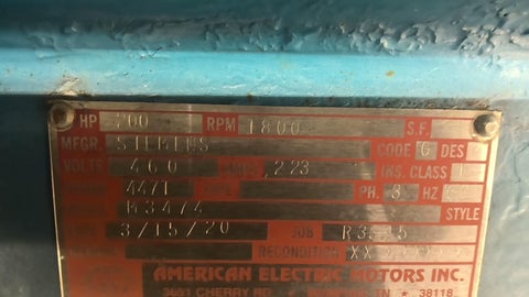 200 HP 1800 RPM Siemens M3474, Frame 447T, TEFC, 4P, 460 Volts - Image 2