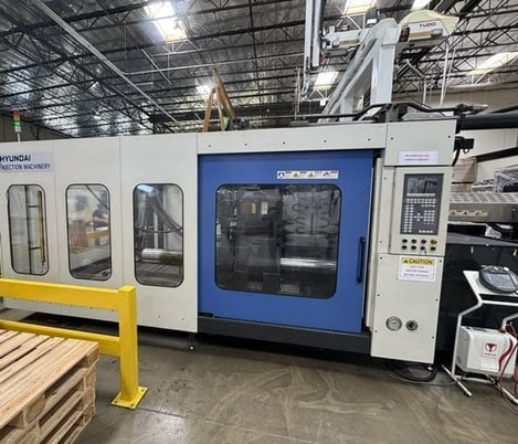 1150 Ton, 186 oz., Hyundai #EDIS-1150DL, Hybrid injection molding machine, 110mm screw, 2014 (5 available) - Image 1