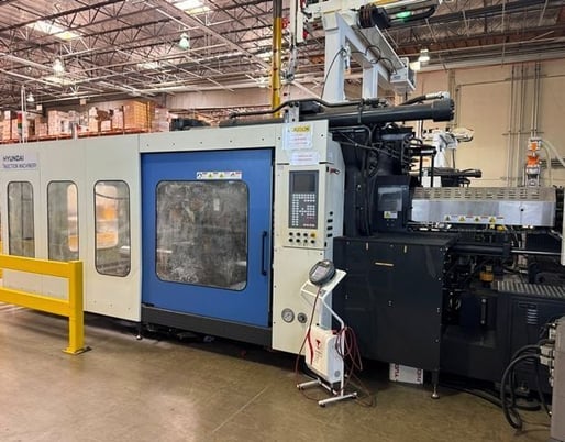 1150 Ton, 186 oz., Hyundai #EDIS-1150DL, Hybrid injection molding machine, 110mm screw, 2014 (5 available) - Image 2