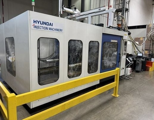 1150 Ton, 186 oz., Hyundai #EDIS-1150DL, Hybrid injection molding machine, 110mm screw, 2014 (5 available) - Image 4