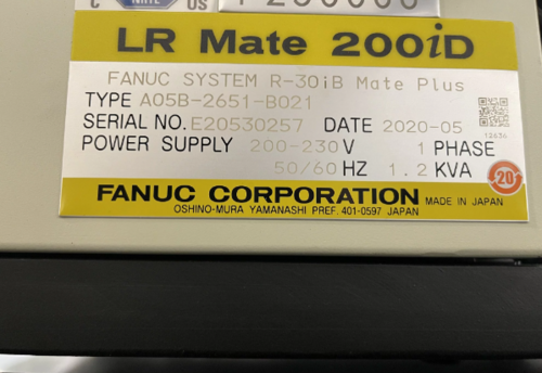 Fanuc, LR Mate 200iD, 6-Axis robot, R-30iB Control, 7 Kg, 717mm reach, power cables, iPendant, 2020 - Image 3