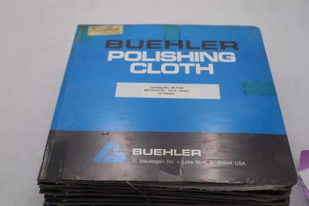 Buehler Polishing Cloth For 8" Wheel Selected Silk Cat 40-7158 10 Pieces #K-1735 - Image 1