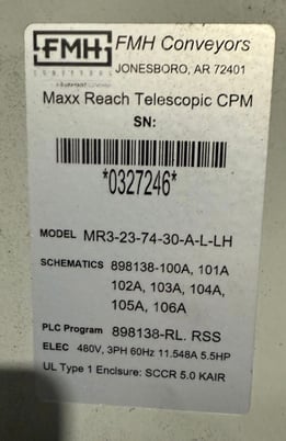 FMH #MAXX Reach, telescopic conveyor bi-directional 23' extends to 74', 2023 MINT Surplus load unload Truck - Image 9