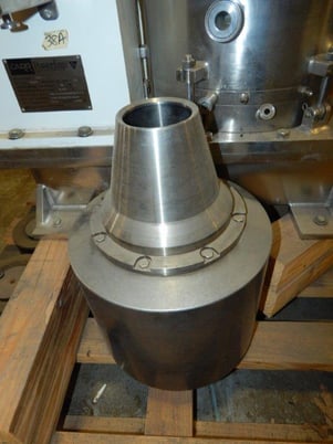 12" Carr #Powerfuge-P12, Titanium Basket Centrifuge System, solid basket, Stainless Steel housing, 10 HP, 1998 - Image 3