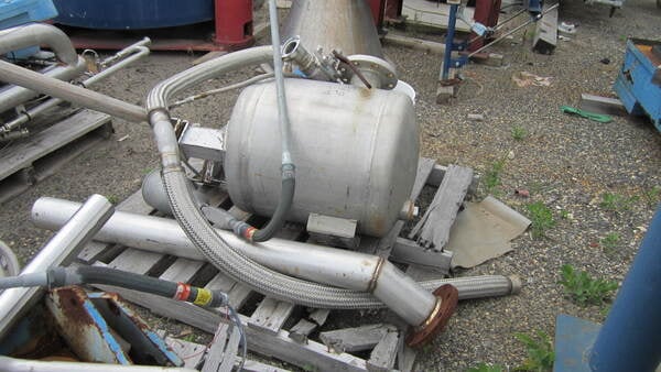 48" x 24" Sanborn #48", Stainless Steel Basket Centrifuge, perforated, 1150 RPM, 25 HP, unused - Image 5
