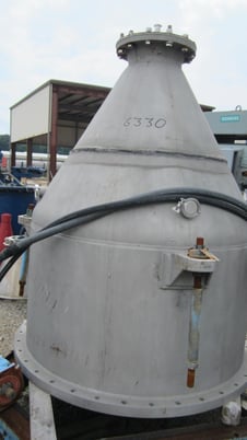 48" x 24" Sanborn #48", Stainless Steel Basket Centrifuge, perforated, 1150 RPM, 25 HP, unused - Image 8