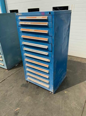 12 Drawer Vidmar cabinet, 30" x 27" x 59" high - Image 1