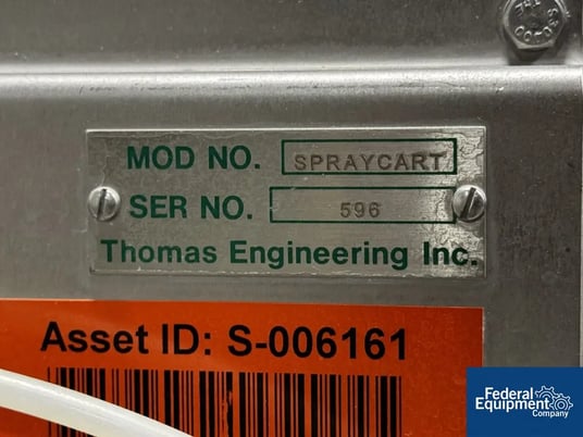 Thomas Engineering #Spraycart, coating sprayer, Stainless Steel, 0.75 HP, w/ MCC on skid - Image 2