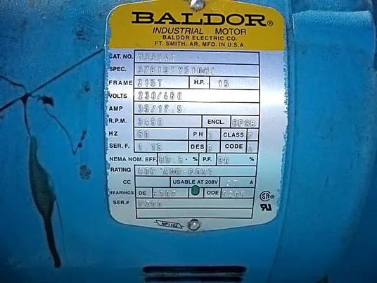 160 GPM, Thrush #1.5x2x7hpF-E300, centrifugal pump, 15 HP - Image 7