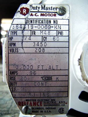 Eastern Industries #J34B, centrifugal pump, 0.25 HP - Image 9