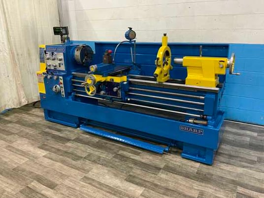 20" x 60" Sharp #2060C, gap bed engine lathe, inch/metric threads, 3-jaw 12" chuck, 2-Axis Sony digital read - Image 1