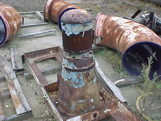 3 HP Philadelphia Gear Works, Vertical Agitator Drive, Bridge Mounted on 2' width x 9' L Frame, 16.5:1 Ratio - Image 1