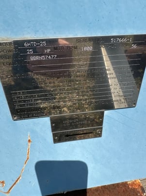 25 HP Chemineer, Motor w/Gearbox Drive System, 1800 RPM In, 56 RPM Out - Image 2