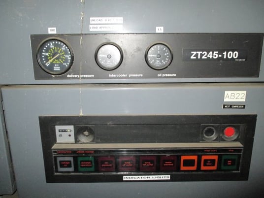 270 cfm, 100 psi, Atlas Copco #ZT245, Air Compressor, Air Cooled, 55.5" width x 57" H x 112" L Size, 60 HP - Image 2