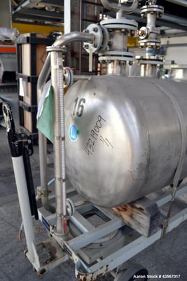 264.2 gallon Inox #AG, mobile pressure tank, 316L Stainless Steel, 28 PSI, horizontal, 31" diameter x 75" - Image 5