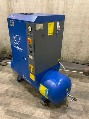 60 cfm, 145 psi, Quincy #QGS-5HP-CSA/UL, rotary screw air compressor, 5 HP, after cooler, 2013 - Image 2