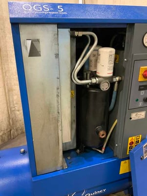 60 cfm, 145 psi, Quincy #QGS-5HP-CSA/UL, rotary screw air compressor, 5 HP, after cooler, 2013 - Image 9