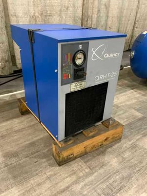 25 cfm, 180&deg;F, 232 psi, Quincy #QRHT-25, refrigerated compressed air dryer, R134a, 2014 - Image 1