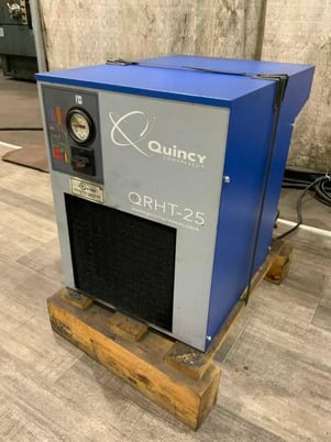 25 cfm, 180&deg;F, 232 psi, Quincy #QRHT-25, refrigerated compressed air dryer, R134a, 2014 - Image 2
