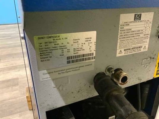 25 cfm, 180&deg;F, 232 psi, Quincy #QRHT-25, refrigerated compressed air dryer, R134a, 2014 - Image 3