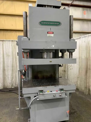 200 Ton, Greenerd #HC-200-60-Y-12, hydraulic C-frame press, 18" stroke, 20" daylight, 16" throat, 20 HP, 1979 - Image 2
