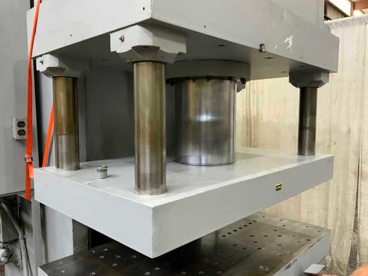 200 Ton, Greenerd #HC-200-60-Y-12, hydraulic C-frame press, 18" stroke, 20" daylight, 16" throat, 20 HP, 1979 - Image 10