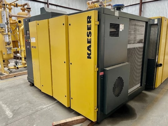 145 psig, Kaeser #SFC160 145, rotary screw air compressor, 220 HP, 2006, obo - Image 2