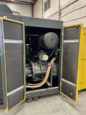 145 psig, Kaeser #SFC160 145, rotary screw air compressor, 220 HP, 2006, obo - Image 4