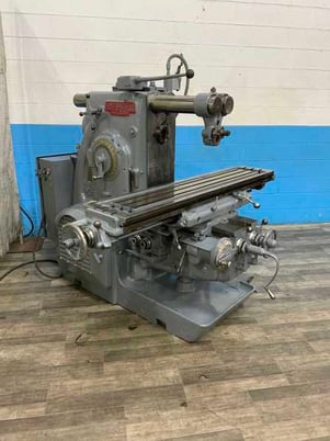 Kearney & Trecker #310CH, horizontal plain mill, 13-1/2" x 64" table, over support, coolant, 10 HP - Image 1