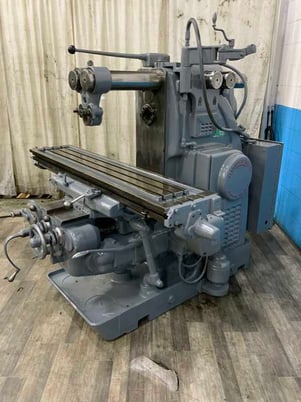 Kearney & Trecker #310CH, horizontal plain mill, 13-1/2" x 64" table, over support, coolant, 10 HP - Image 2