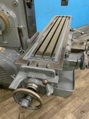 Kearney & Trecker #310CH, horizontal plain mill, 13-1/2" x 64" table, over support, coolant, 10 HP - Image 4