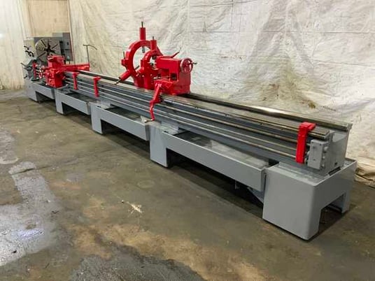 24" x 240" LeBlond #Regal, engine lathe, 18-1/4" swing over cross slide, 4-jaw chuck, rapid traverse, 10 HP - Image 1