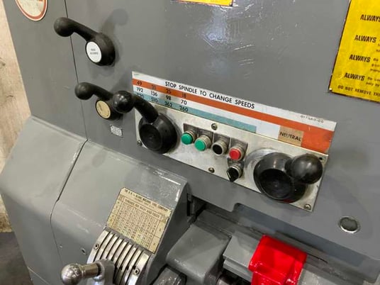 24" x 240" LeBlond #Regal, engine lathe, 18-1/4" swing over cross slide, 4-jaw chuck, rapid traverse, 10 HP - Image 4