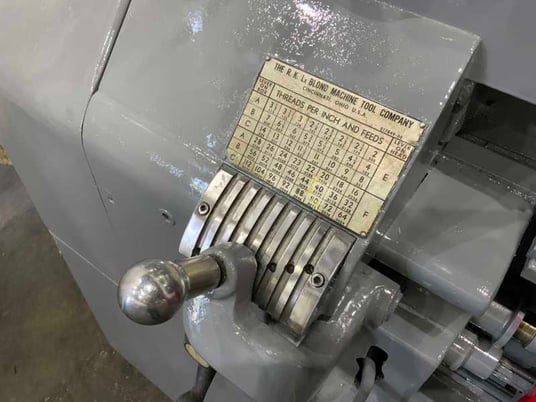 24" x 240" LeBlond #Regal, engine lathe, 18-1/4" swing over cross slide, 4-jaw chuck, rapid traverse, 10 HP - Image 5