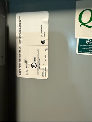 150 Amp. ASCO D00300030150N1XC, automatic transfer switch, 480 Volts - Image 3