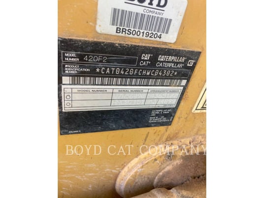 Cat 420F2ST, Backhoe Loader, 1209 hours, S/N: HWC04302, 2019 - Image 6