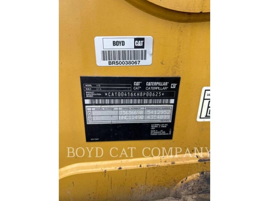 Cat 416, Backhoe Loader, 1160 hours, S/N: H8P00625, 2021 - Image 6