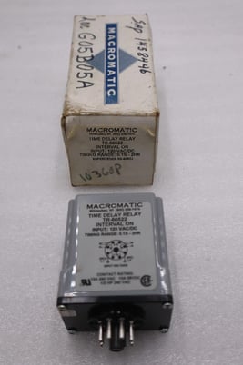 Tr-60522 - macromatic - time delay relay 120vac/dc new unit stock h1306a - Image 1